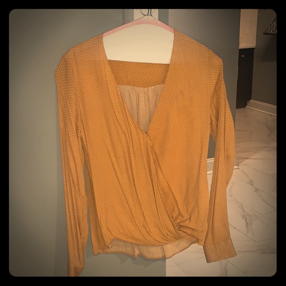 Everly Wrap Front Blouse